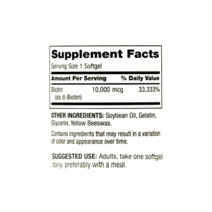 Spring Valley Biotin 10000mcg